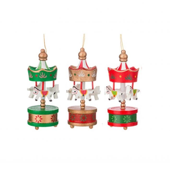 Набор елочных игрушек Карусель 3 предмета 129А