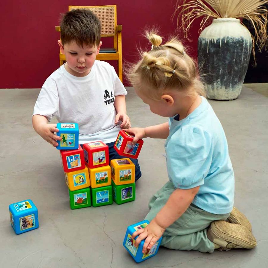 Набор Кубики "Азбука" 12 деталей