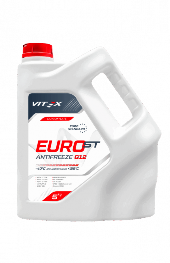 Антифриз Vitex G 12 EURO ST, 5кг