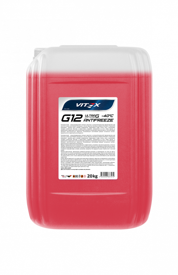 Антифриз Vitex G 12 Ultra G, 20кг