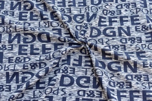 РИБАНА С ЛАЙКРОЙ НАЧЕС ПРИНТ RV 2395-02 меланж