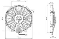 STR148 ОСЕВОЙ ВЕНТИЛЯТОР 10" ДЮЙМОВ 80 ВАТТ 24 ВОЛЬТ PUSH / ТОЛКАЮЩИЙ