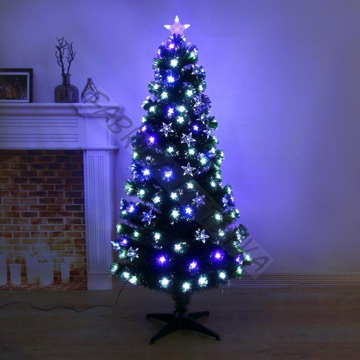 Ёлка светодиодная «Галактика» 150 см, 170 веток, мигание, свечение белое/синие