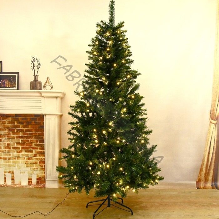 Ёлка светодиодная «Эксклюзив классик» 180 см, диаметр нижнего яруса 105 см, 646 ПВХ веток, свечение тёплое белое