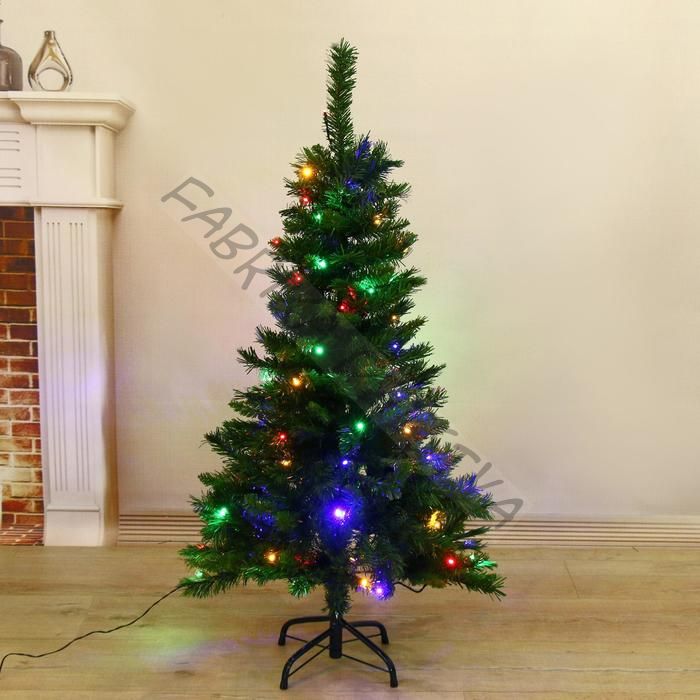 Ёлка светодиодная «Верона» 120 см, 205 ПВХ веток, 9 режимов, свечение мульти