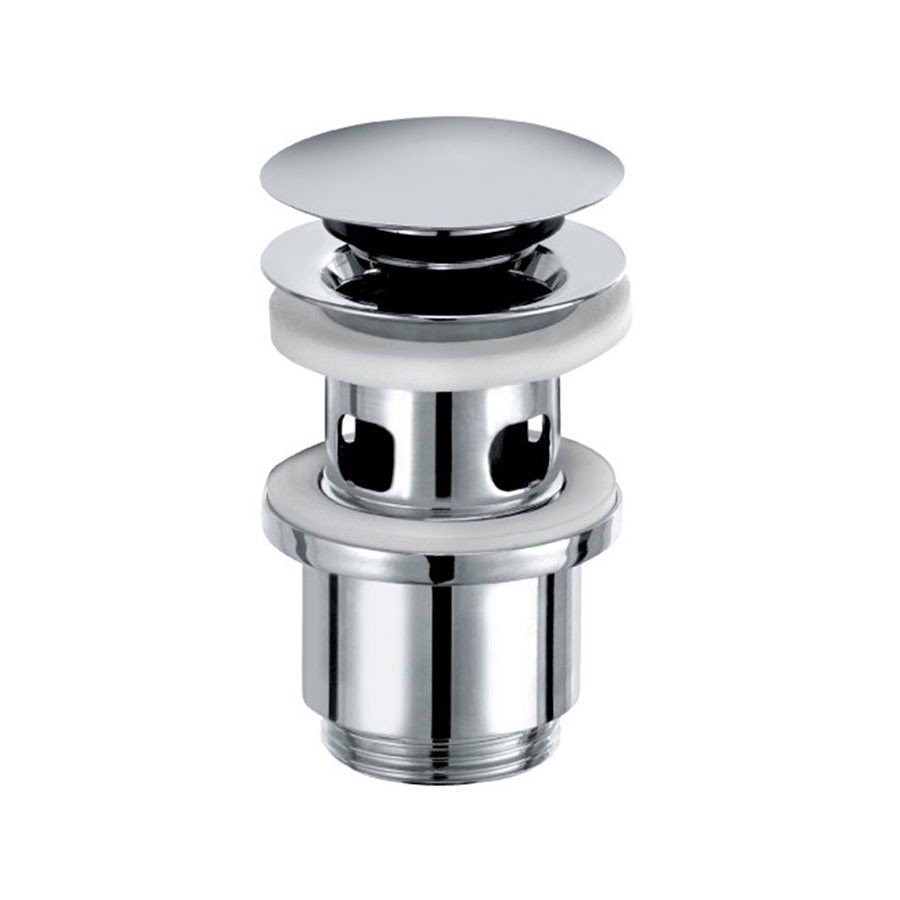 Изображение Донный клапан Giulini F5102L для раковины с переливом, нержавеющая сталь