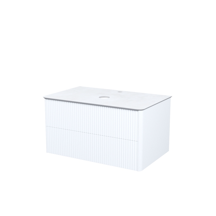 Тумба подвесная, со столешницей, 80 см, белый, Aiger, IDDIS, AIG80W0i95K