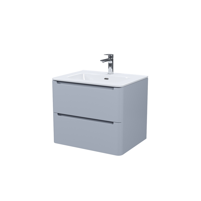 Тумба с умывальником, подвесная, 60 см, светло-серый, Edifice, IDDIS, EDI60L0i95K