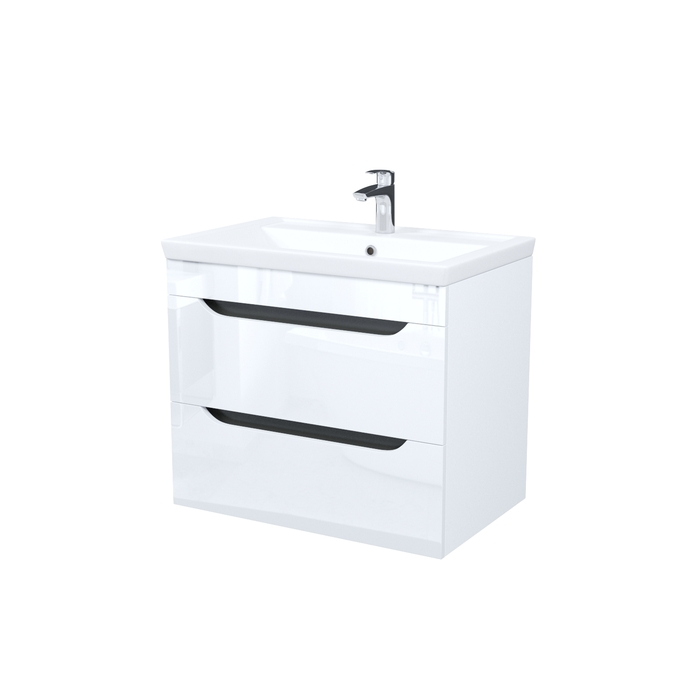 Тумба с умывальником, подвесная, 70 см, белый, Ray, IDDIS, RAY70W0i95K