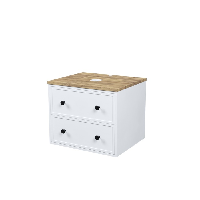 Тумба подвесная, со столешницей, 60 см, белый матовый, Torr, IDDIS, TOR60WBi95K