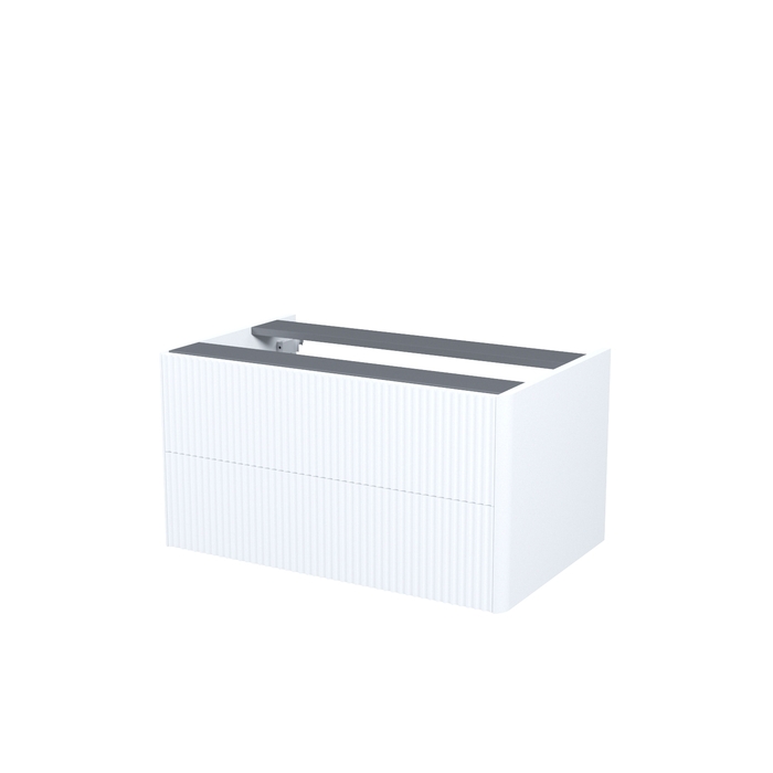 Тумба подвесная, под столешницу, 80 см, белый, Aiger, IDDIS, AIG80W0i95