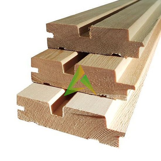 Реечная вагонка из лиственницы 95*25*3000 мм сорт: А