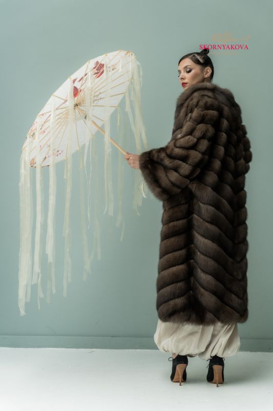 Соболиная шуба Кимоно