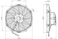 STR185 ОСЕВОЙ ВЕНТИЛЯТОР 10" ДЮЙМОВ 170 ВАТТ 24 ВОЛЬТ PULL / ВСАСЫВАЮЩИЙ