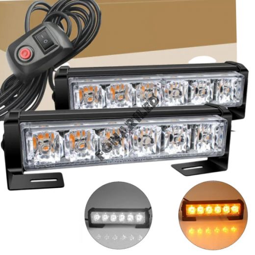 Оранжевые стробоскопы маячки под решетку радиатора DO-246