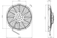 STR107 ОСЕВОЙ ВЕНТИЛЯТОР 11" ДЮЙМОВ 120 ВАТТ 12 ВОЛЬТ PUSH / ТОЛКАЮЩИЙ