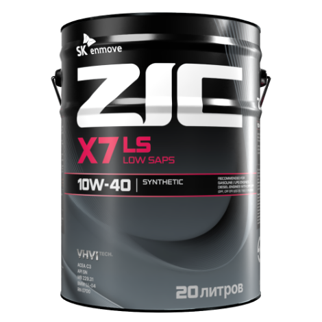 ZIC X7 LS 10W-40, 20л