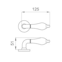 Ручка DND Monica 467/12 (Martinelli) схема