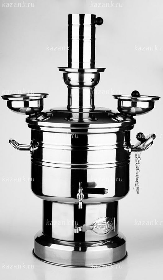 Самовар Турецкий из нержавеющей стали  6 литров