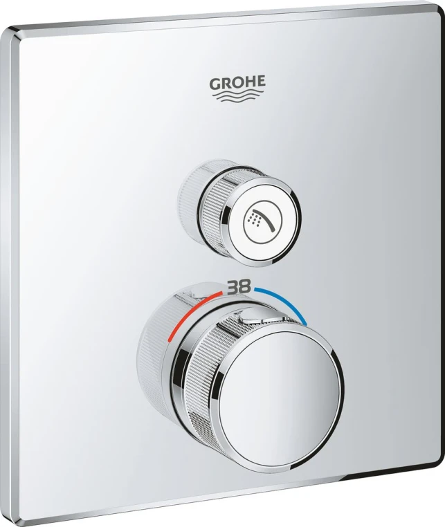 29123000 Grohtherm SmartControl Внешняя часть термостатического смесителя на 1 выход, хром