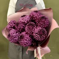 Букет из хризантем Бигуди