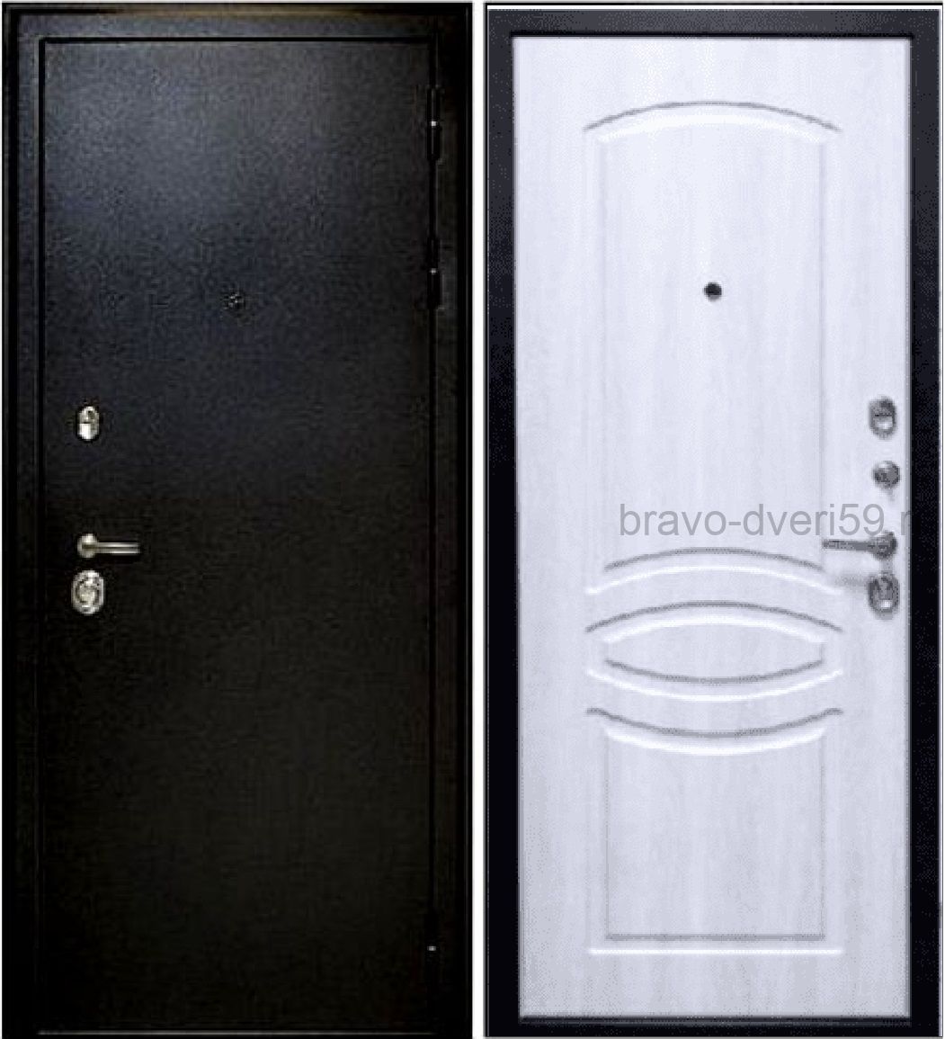 Люкс-1 PRO Антик серебро трехконтурная входная дверь