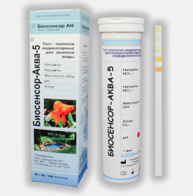 Тест-полоски для определения качества воды (1 уп.-100 тестов)