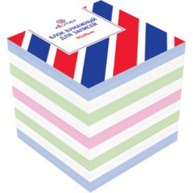 Блок бум цв 9*9*9см Attomex непроклеенный чередование с белым