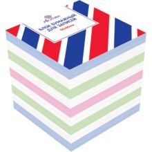 Блок бум цв 9*9*9см Attomex непроклеенный чередование с белым