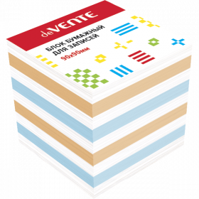 Блок бум цв 9*9*9см deVENTE непроклеенный офсет