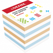 Блок бум цв 9*9*9см deVENTE непроклеенный офсет