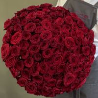 101 красная роза 60см АКЦИЯ