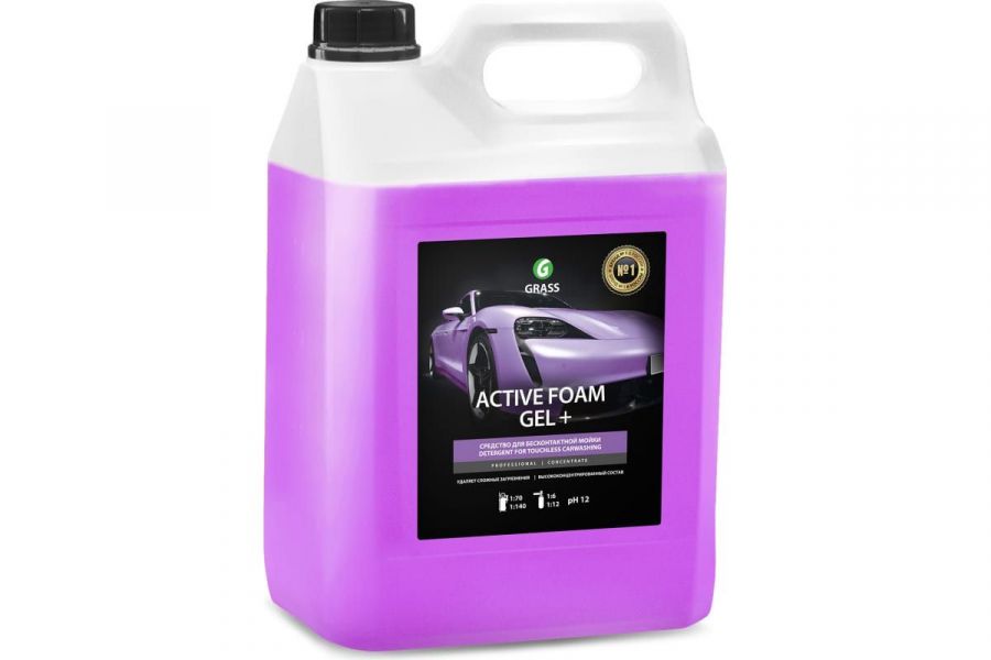 GRASS  Автошампунь, активная пена "Active Foam Gel +", 6кг