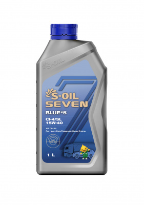 S-OIL 7 BLUE #5 CI-4/SL 15W-40, 1л