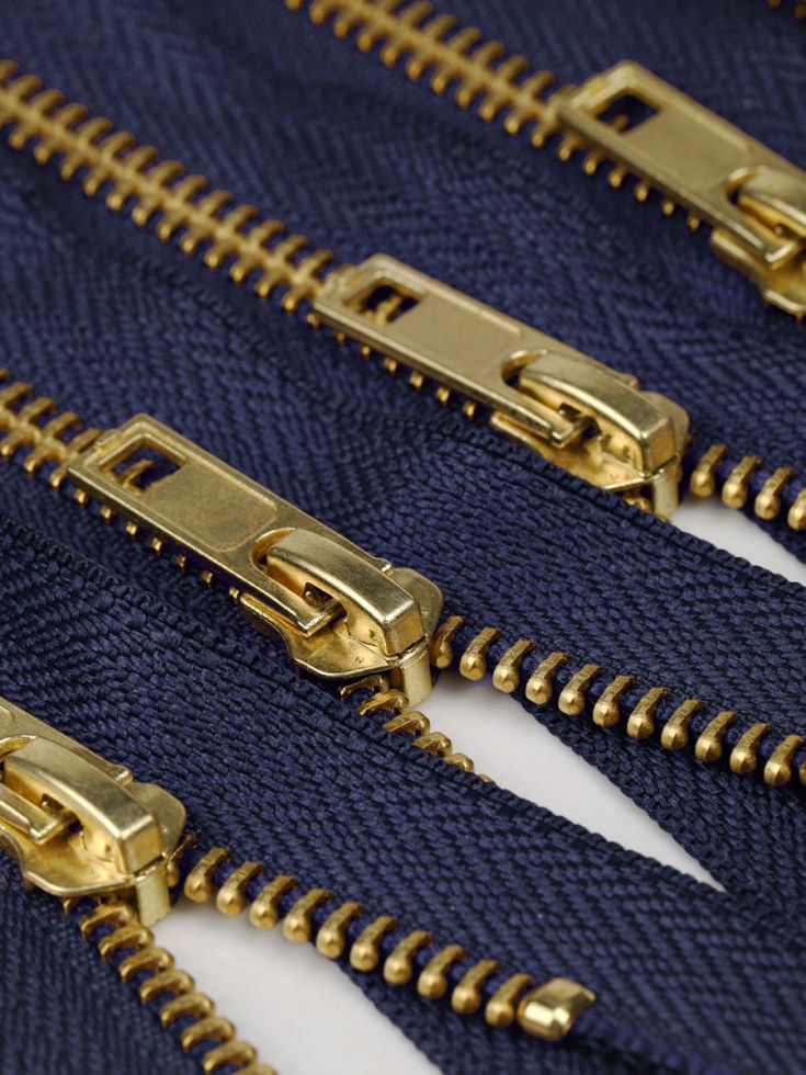 Молния MaxZipper для джинсов, металлическая №5, 18 см Разные цвета (DJNS5.18)