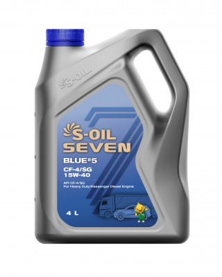 S-OIL 7 BLUE #5 CF-4/SG 15W-40, 4л