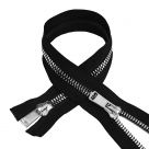 фото  Молния Mzip трактор №8 2 замка TT цвет  черный/ серебро Разная длина (ТР8/ТН2/TT.ЧЕРН/СЕР.01)