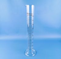 Цилиндр мерный Labdevices 1-1000-2, 1000 мл, стекло Boro 3.3, со стеклянным основанием, с носиком, градуированный