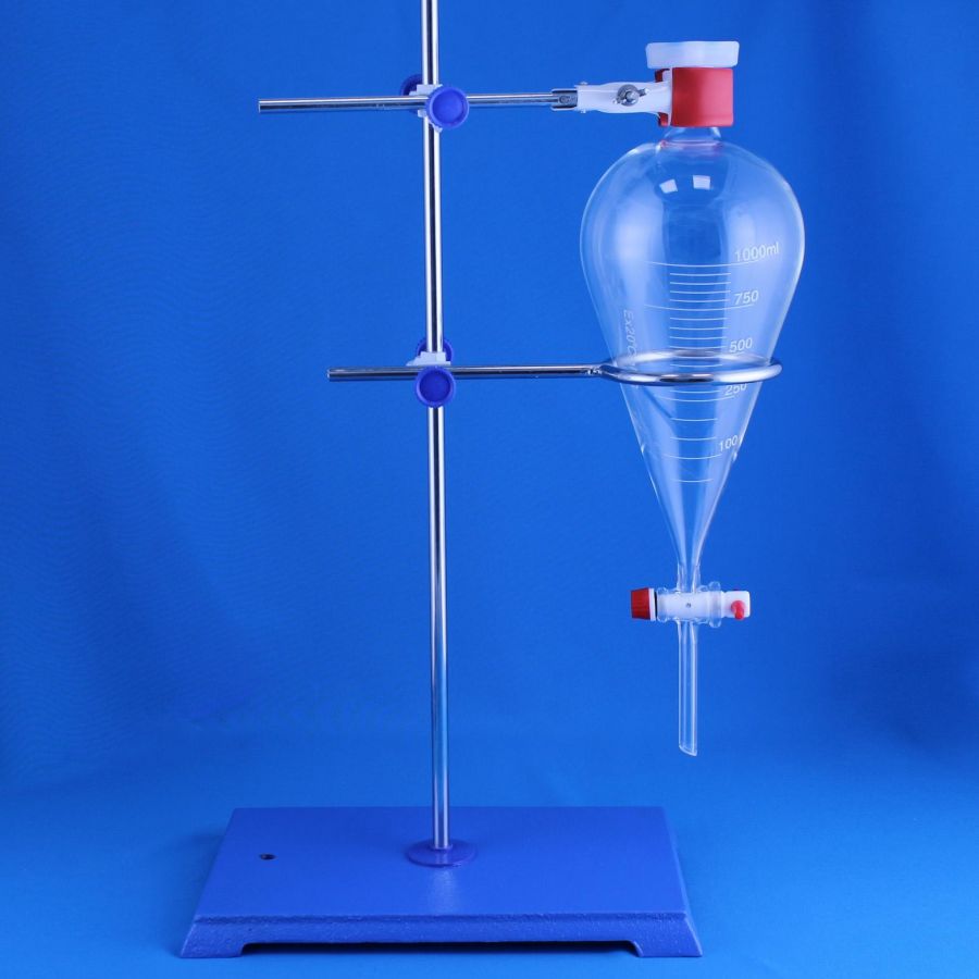 Воронка делительная грушевидная Labdevices ВД-3-1000, 1000 мл, с фторопластовым краном