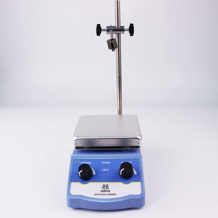 Магнитная мешалка с нагревом на 1 литр Labdevices-HS-12, плита 120х120 мм