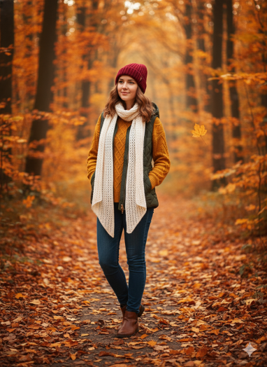 Вязаный шарф "Воздушное облако"