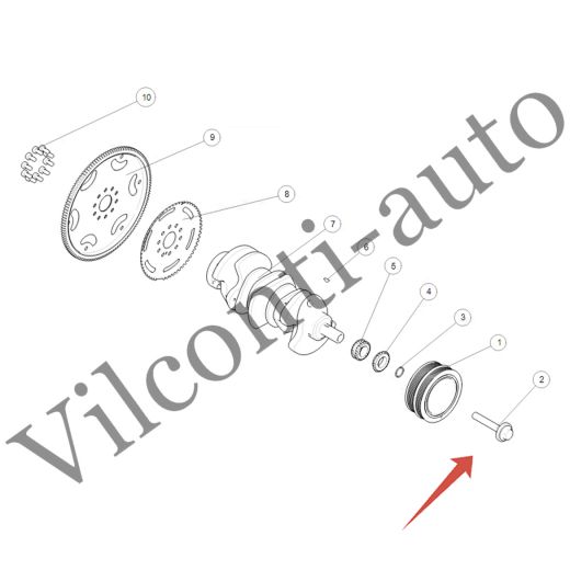 ШКИВ КОЛЕНВАЛА TANK 500 1005200XEZ01 100% ОРИГИНАЛ