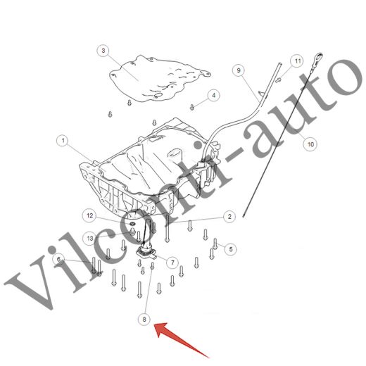 БОЛТ С ШЕСТИГРАННОЙ ГОЛОВКОЙ И ФЛАНЦЕМ TANK 500 Q1840620FDME 100% ОРИГИНАЛ