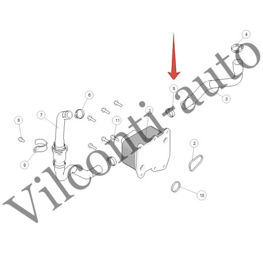 ХОМУТ ВОДЯНОЙ ТРУБКИ ВЫПУСКНОЙ TANK 500 09820023 100% ОРИГИНАЛ