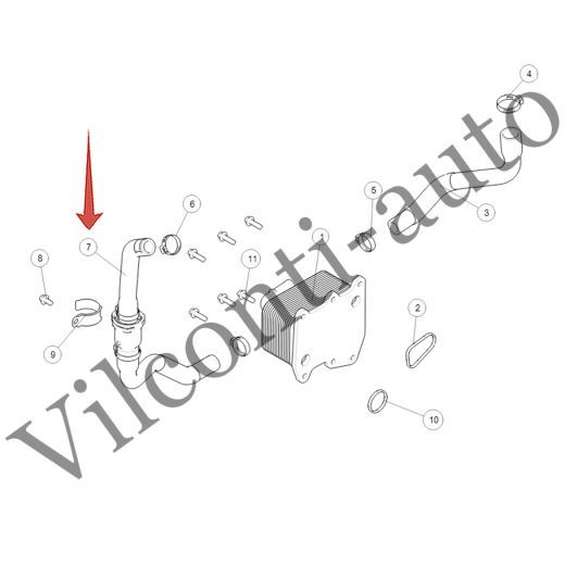 ВОДЯНАЯ ТРУБКА ВПУСКНАЯ TANK 500 1013050XEZ01 100% ОРИГИНАЛ