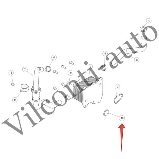 ПРОКЛАДКА ТЕПЛООБМЕННИКА МАЛАЯ TANK 500 1013011XEZ01 100% ОРИГИНАЛ