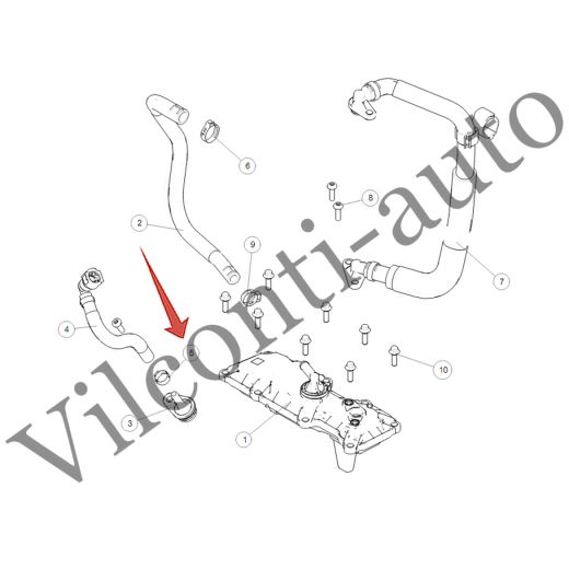 ХОМУТ ШЛАНГА ВЕНТИЛЯЦИИ КАРТЕРА TANK 500 09820013 100% ОРИГИНАЛ
