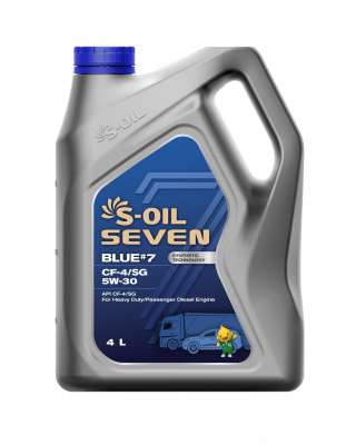 S-OIL 7 BLUE #7 CF-4/SG 5W-30, 4л