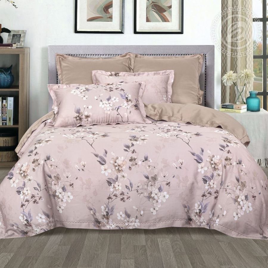 «Дана» (Тенсел) постельное белье  2-х спальный с евро