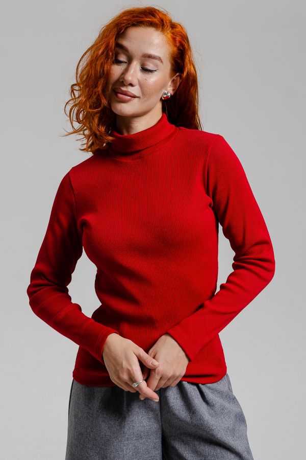 14439/1 Водолазка женская [красный]